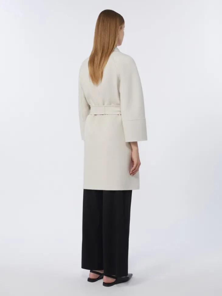Short wool coat - IVORY
