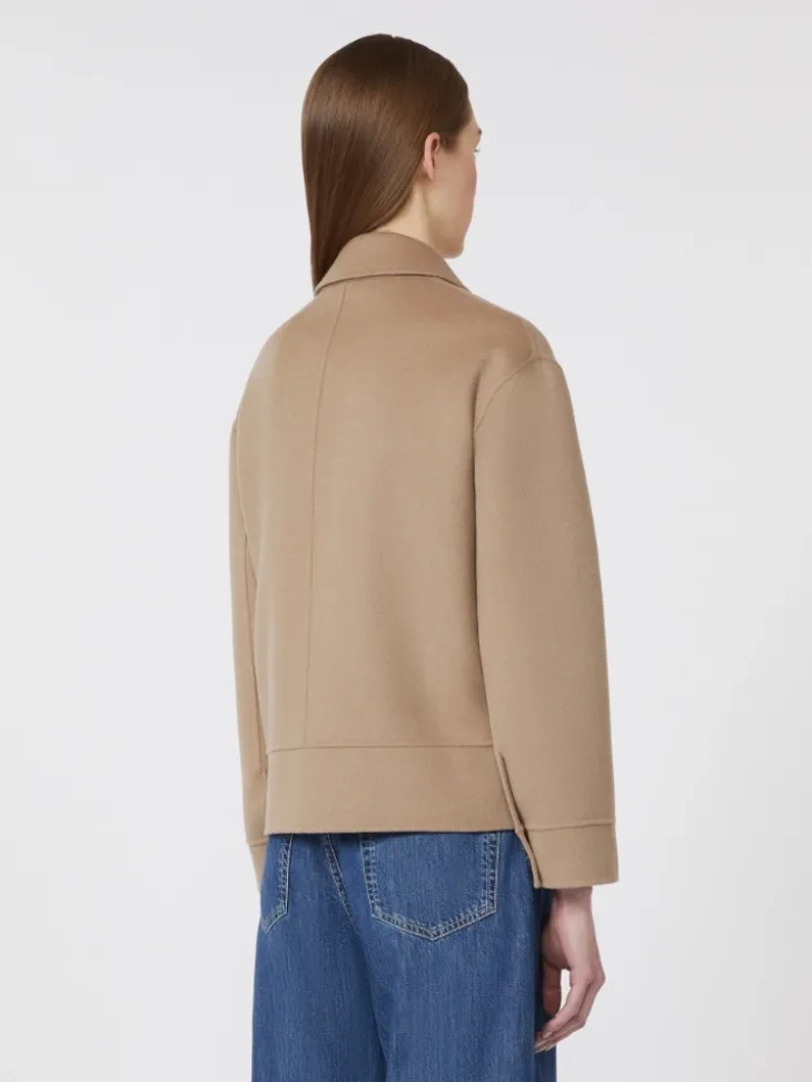 Short wool jacket - BEIGE