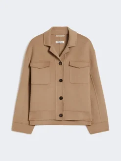 Short wool jacket - BEIGE