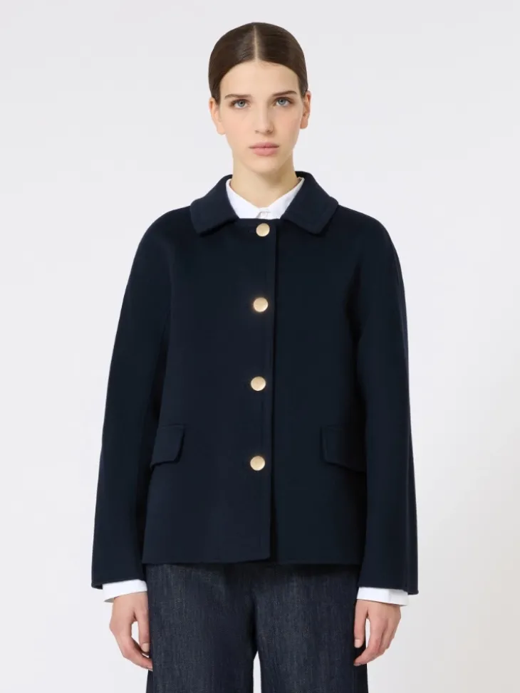 Short wool jacket - MIDNIGHTBLUE