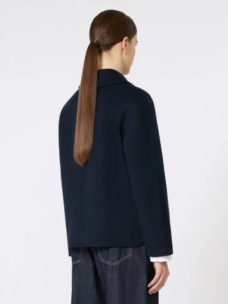 Short wool jacket - MIDNIGHTBLUE