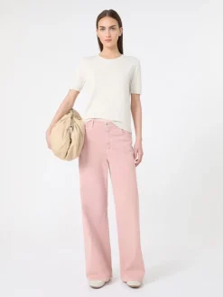 Silk and cotton jumper - ECRU