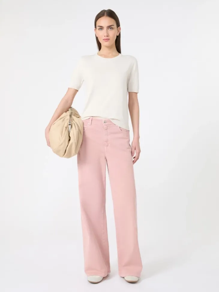Silk and cotton jumper - ECRU