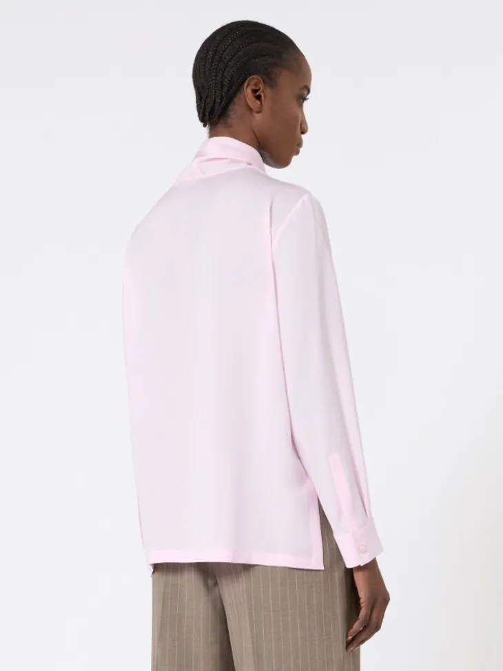 Silk charmeuse blouse - PINK