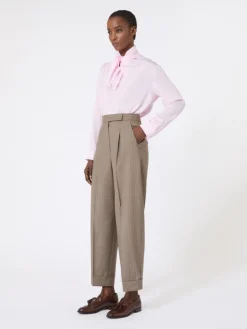 Silk charmeuse blouse - PINK