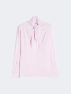 Silk charmeuse blouse - PINK