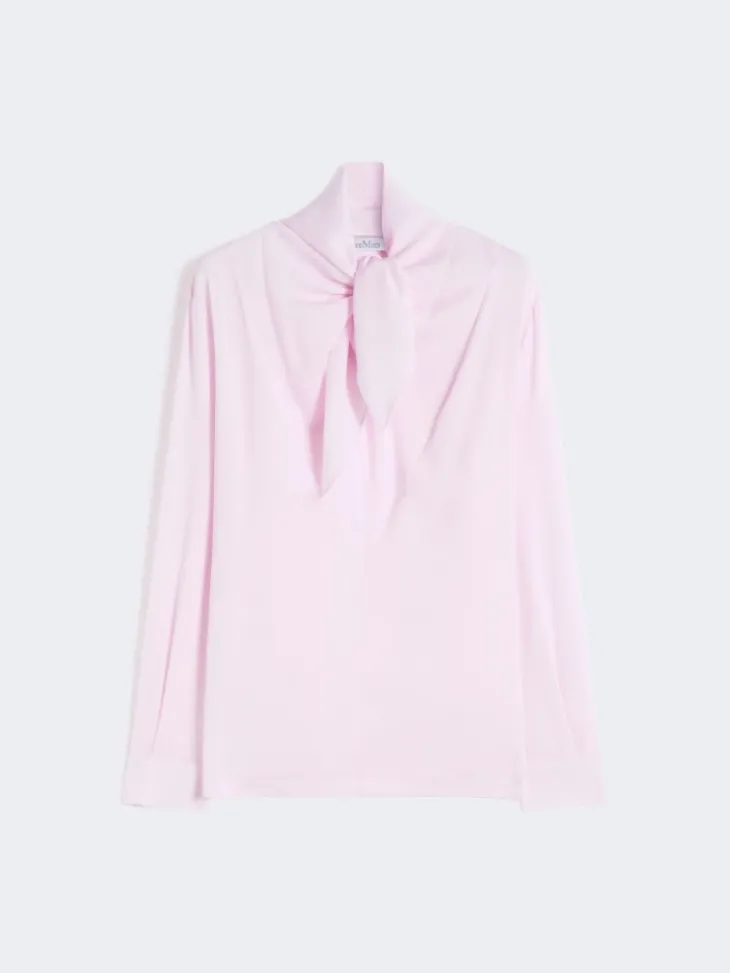 Silk charmeuse blouse - PINK