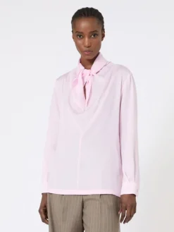 Silk charmeuse blouse - PINK