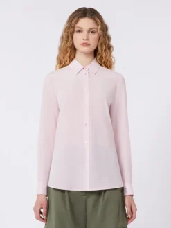 Silk crepe de chine shirt - PINK