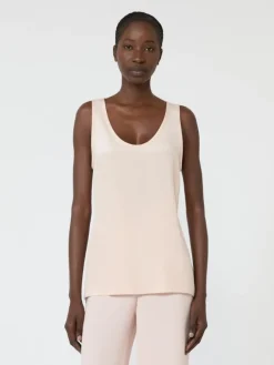 Silk crepe de chine top - PINK