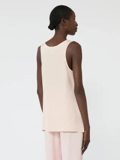 Silk crepe de chine top - PINK