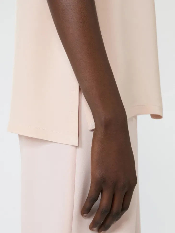 Silk crepe de chine top - PINK