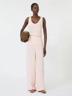 Silk crepe de chine top - PINK