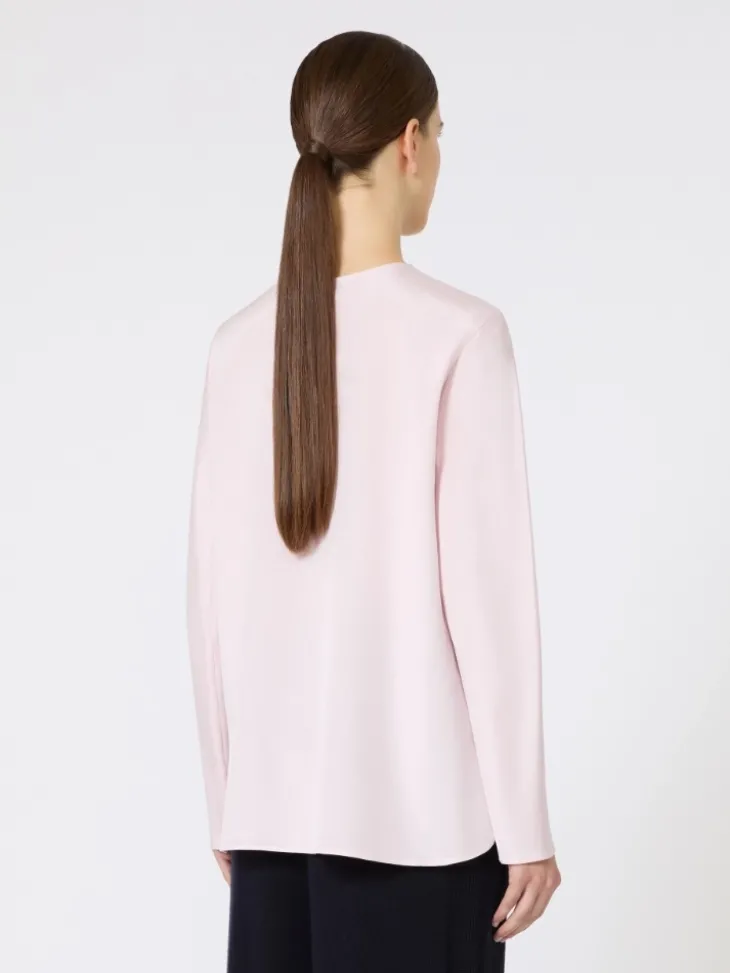 Silk crêpe de Chine blouse - PINK