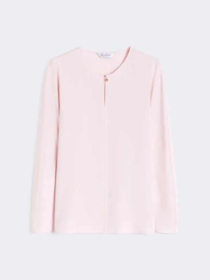 Silk crêpe de Chine blouse - PINK