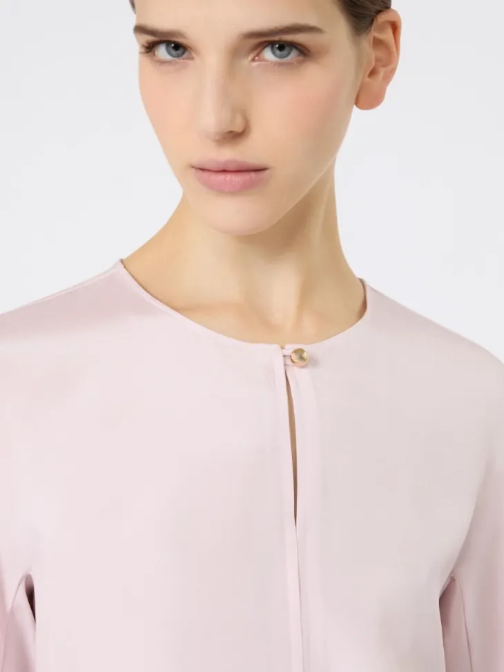 Silk crêpe de Chine blouse - PINK