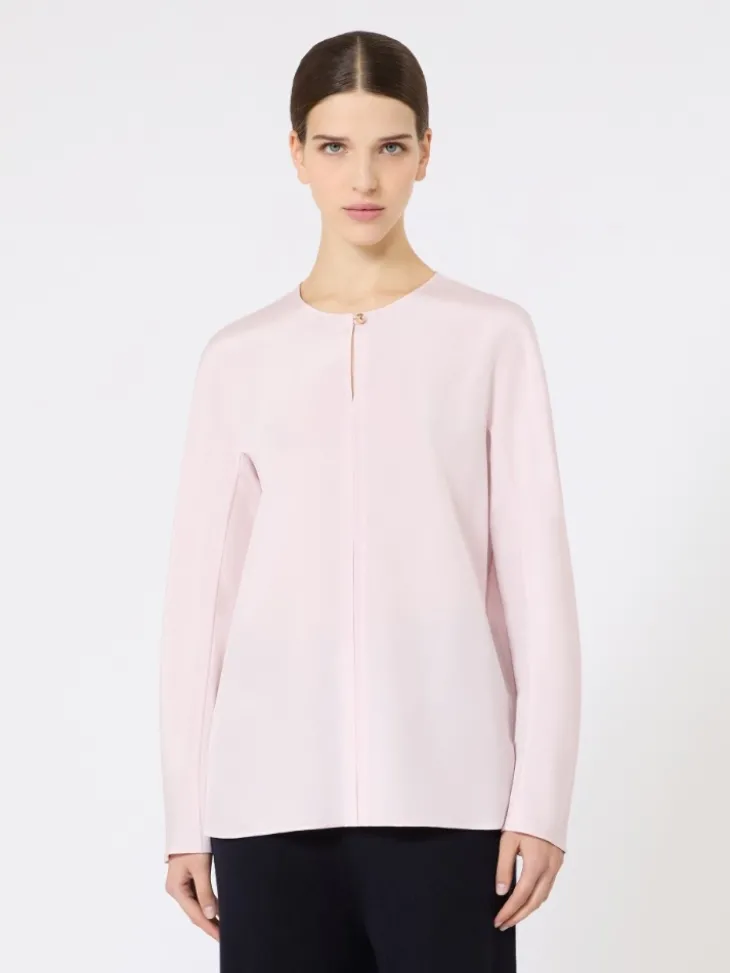 Silk crêpe de Chine blouse - PINK