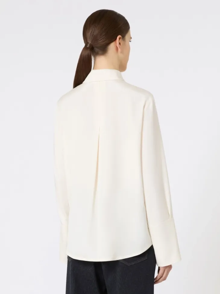 Silk crêpe de Chine shirt - IVORY