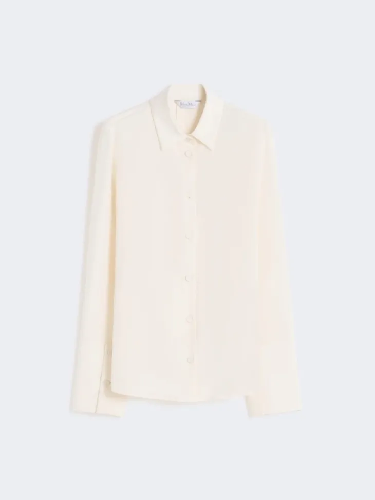 Silk crêpe de Chine shirt - IVORY