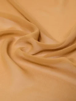 Silk georgette stole - CARAMEL