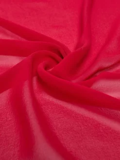 Silk georgette stole - GERANIUM