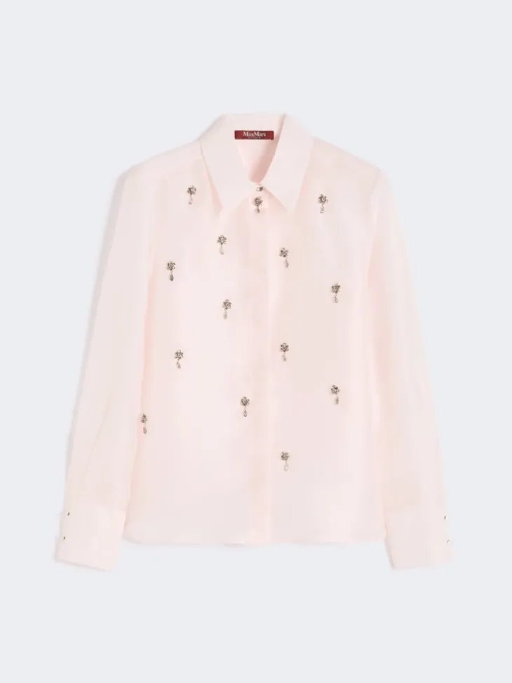 Silk organza shirt - PINK