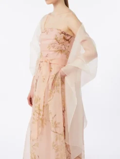 Silk organza stole - POWDER
