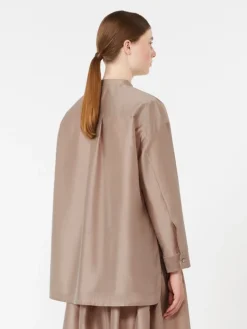 Silk-blend organza shirt - POWDER