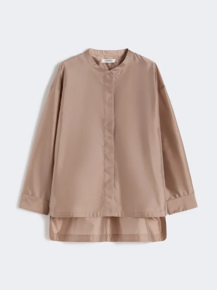 Silk-blend organza shirt - POWDER