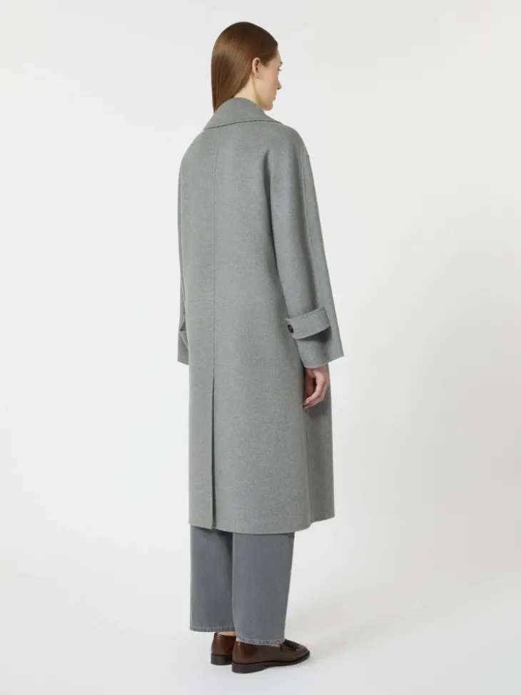 Single-breasted wool coat - MEDIUM GREY