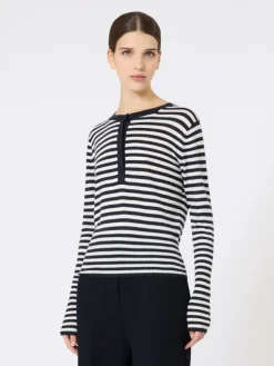 Slim-fit cashmere sweater - IVORY