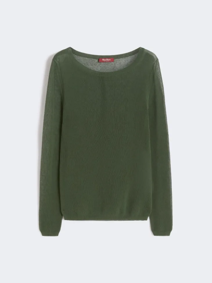 Slim-fit cotton-blend sweater - KAKI