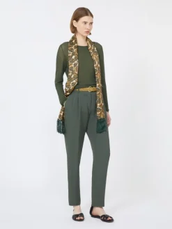 Slim-fit cotton-blend sweater - KAKI