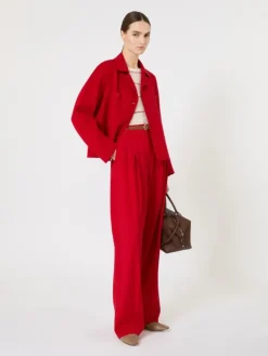 Slim-fit wool and silk sweater - WHITE