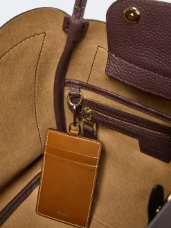 Small leather Marine bag - BORDEAUX