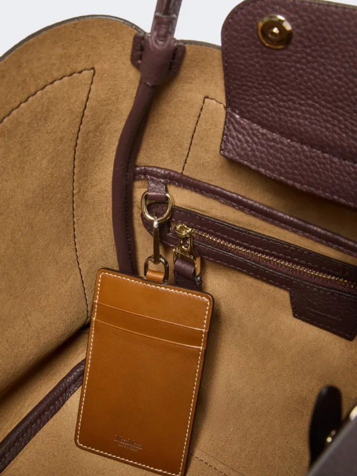 Small leather Marine bag - BORDEAUX