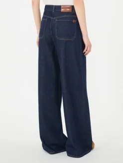 Soft cotton denim jeans - NAVY