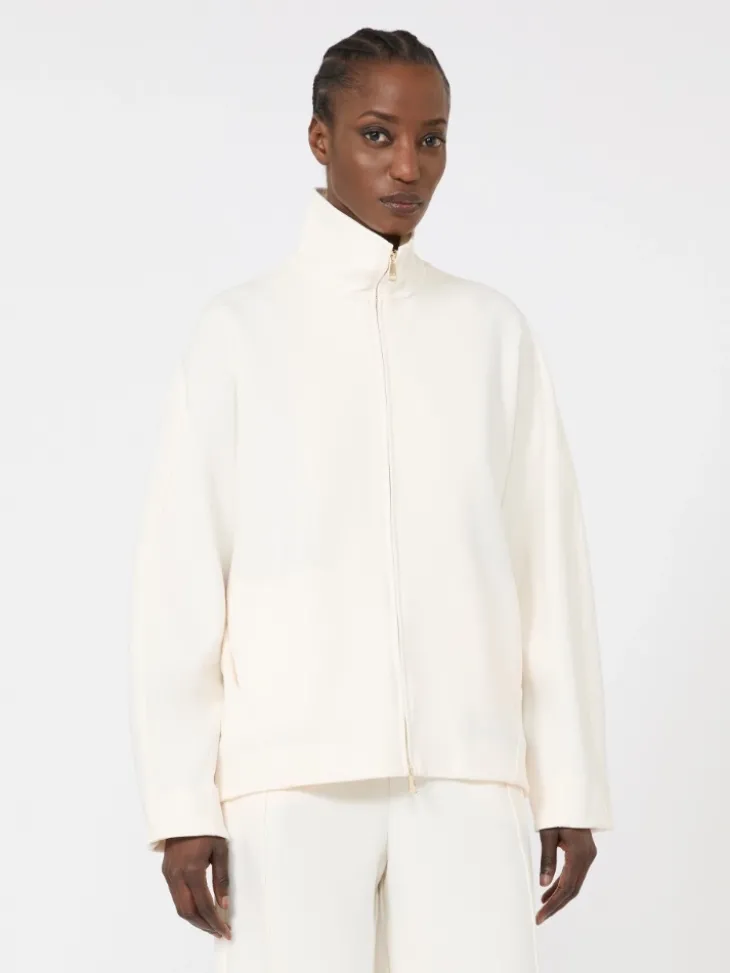 Soft scuba jersey jacket - IVORY