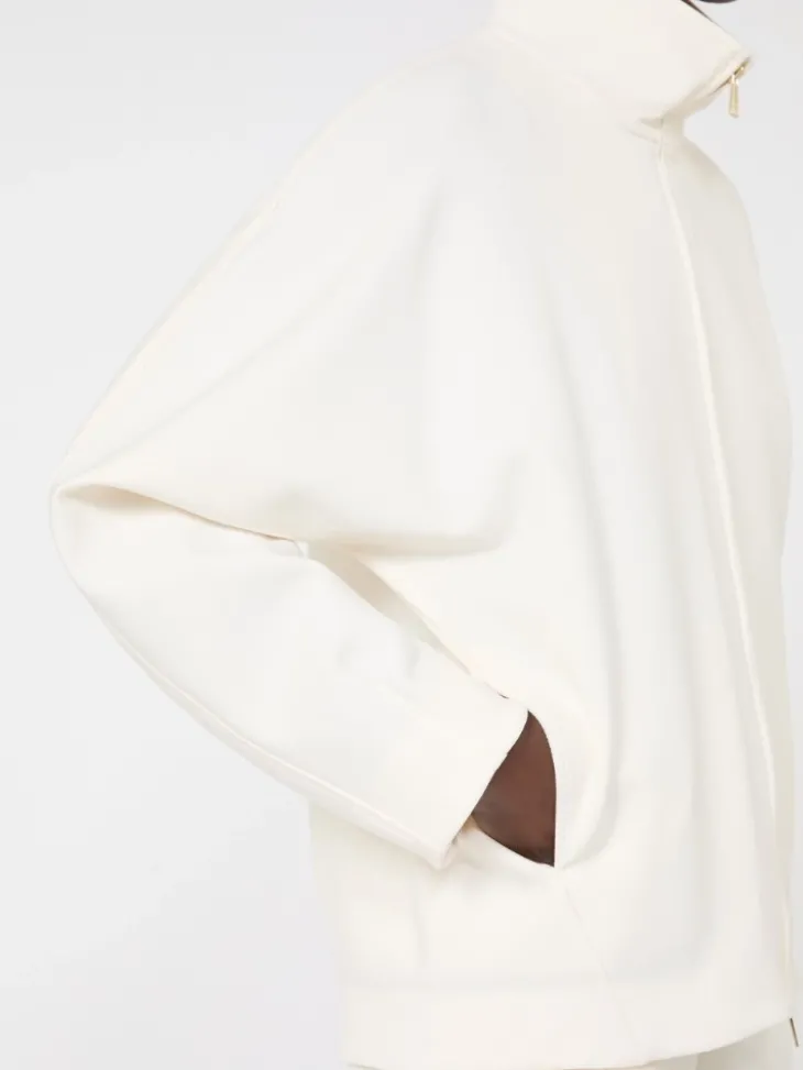 Soft scuba jersey jacket - IVORY