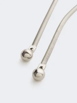 Sphere-detail metal necklace - PALLADIUM