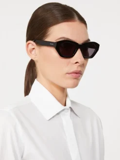 Square bold sunglasses - BLACK