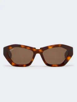 Square bold sunglasses - TAWNY BRONZE BROWN