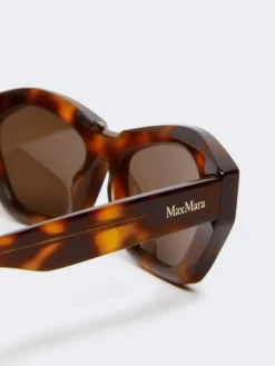 Square bold sunglasses - TAWNY BRONZE BROWN