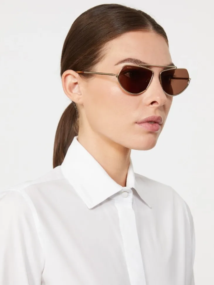 Square sunglasses - BROWN
