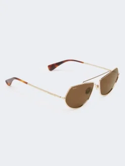 Square sunglasses - BROWN