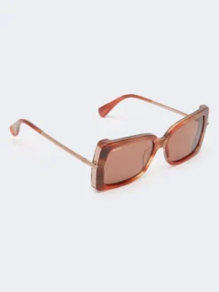 Square sunglasses - RUST