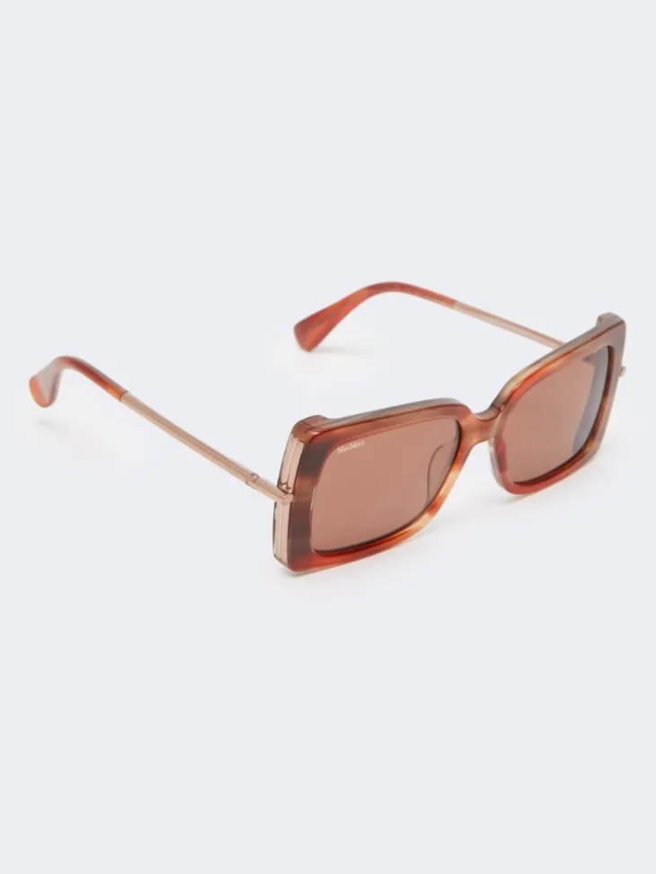 Square sunglasses - RUST