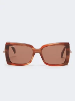 Square sunglasses - RUST