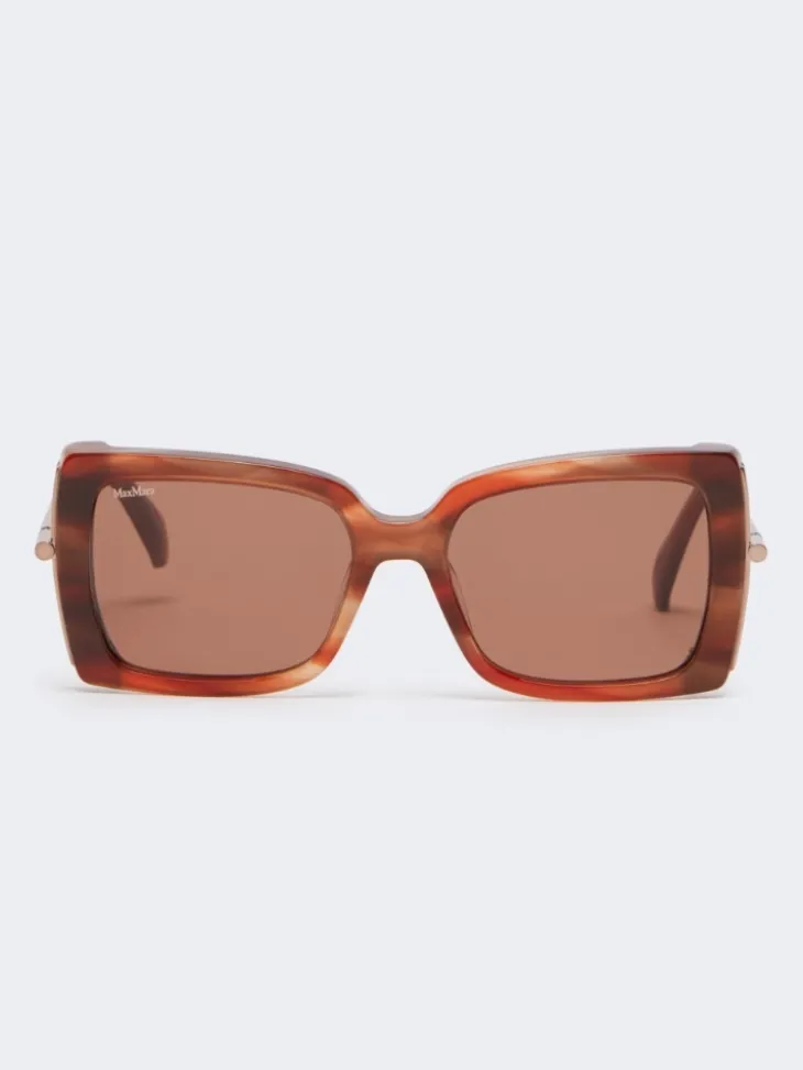 Square sunglasses - RUST