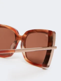 Square sunglasses - RUST